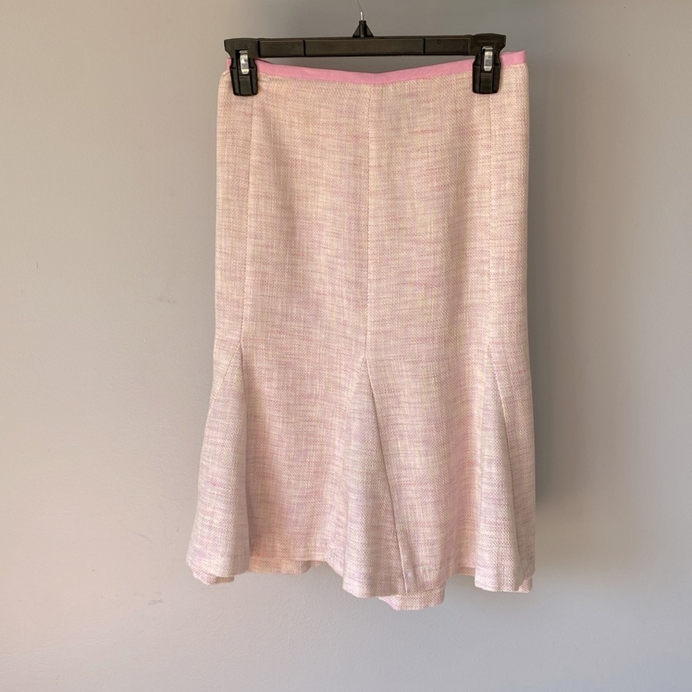 Lane Bryant Lavender/Cream/Yellow Tweed Flare Skirt Size 16